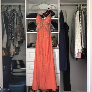 Prom dress ! Beautiful Peach color!